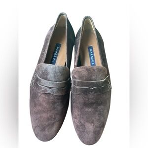 Margaux Men's Dark Brown Suede Slip-Ons